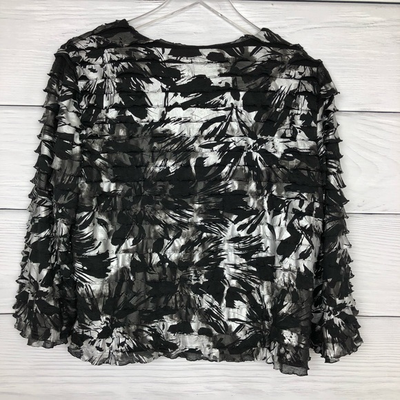 Chico’s Travelers Isadora Ruffle Jacket - Picture 2 of 4